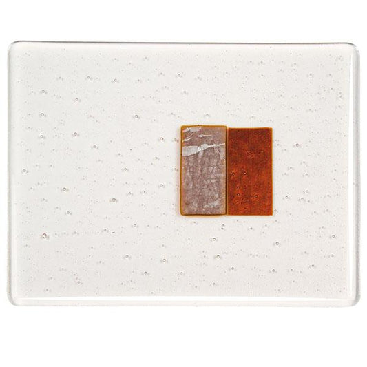 Alchemy Clear Transparent, Silver to Bronze, Double-rolled, 3 mm, Fusible, 43x51 cm (17x20 in.) image 0