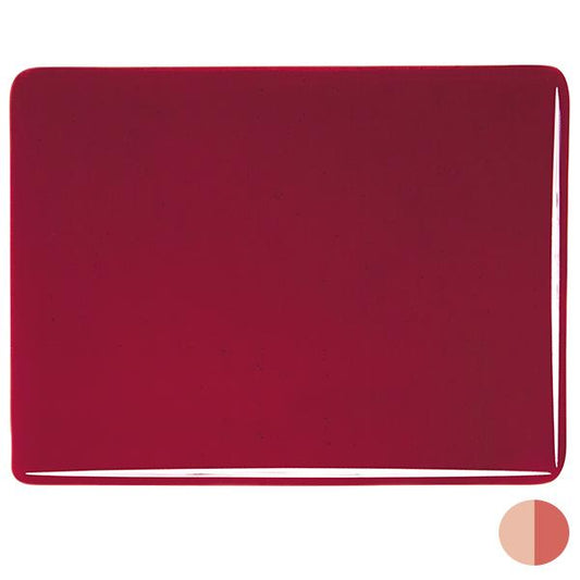 Garnet Red Transparent, Double-rolled, 3 mm, Fusible, 43x51 cm (17x20 in.) image 0