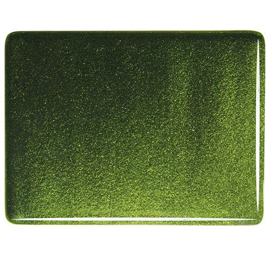 Light Aventurine Green Transparent, Double-rolled, 3 mm, Fusible, 43x51 cm (17x20 in.) image 0