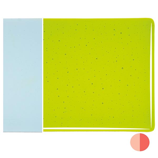 Lemon Lime Green Transparent, Double-rolled, 3 mm, Fusible, 43x51 cm (17x20 in.) image 1