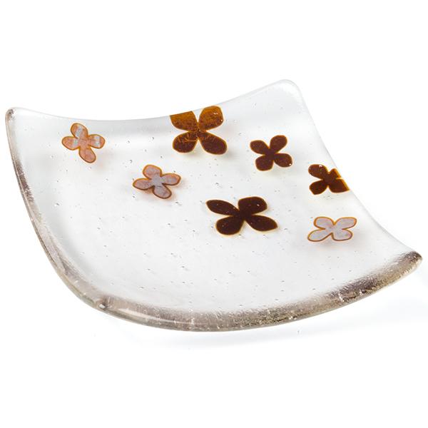 Alchemy Clear Transparent, Silver to Bronze, Double-rolled, 3 mm, Fusible, 43x51 cm (17x20 in.) image 1